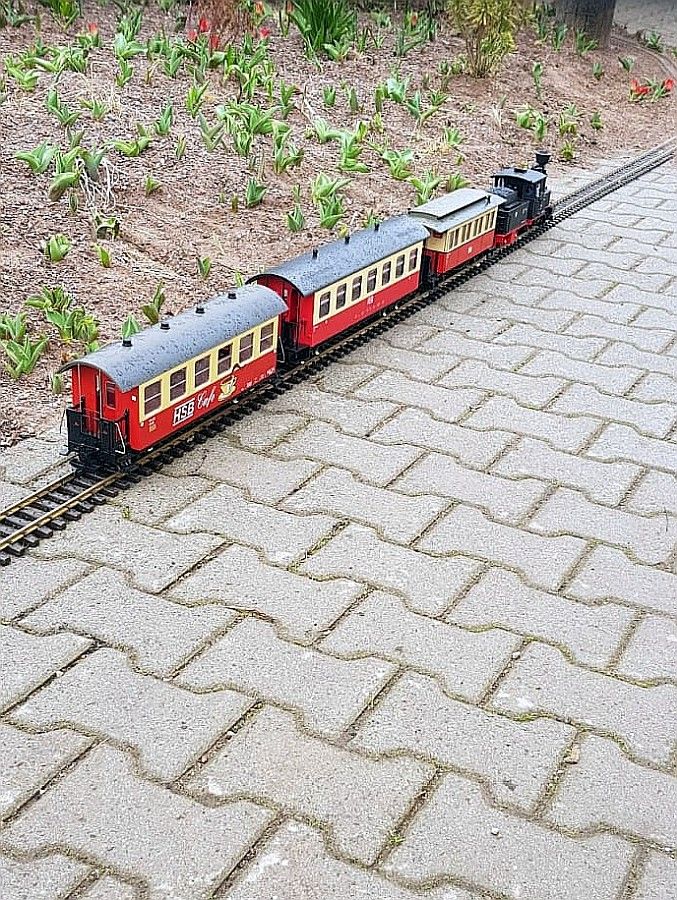 Gartenbahn bei Klenart-Stauden März 2023