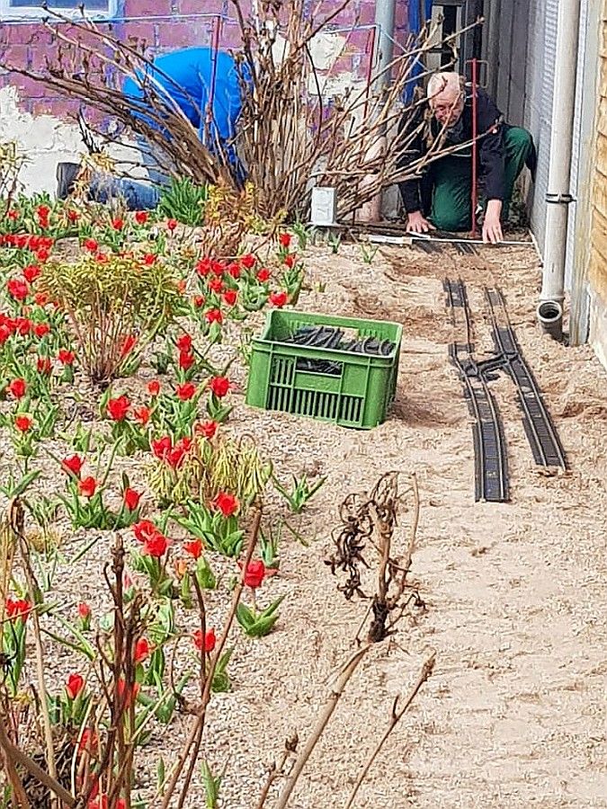 Gartenbahn bei Klenart-Stauden März 2023