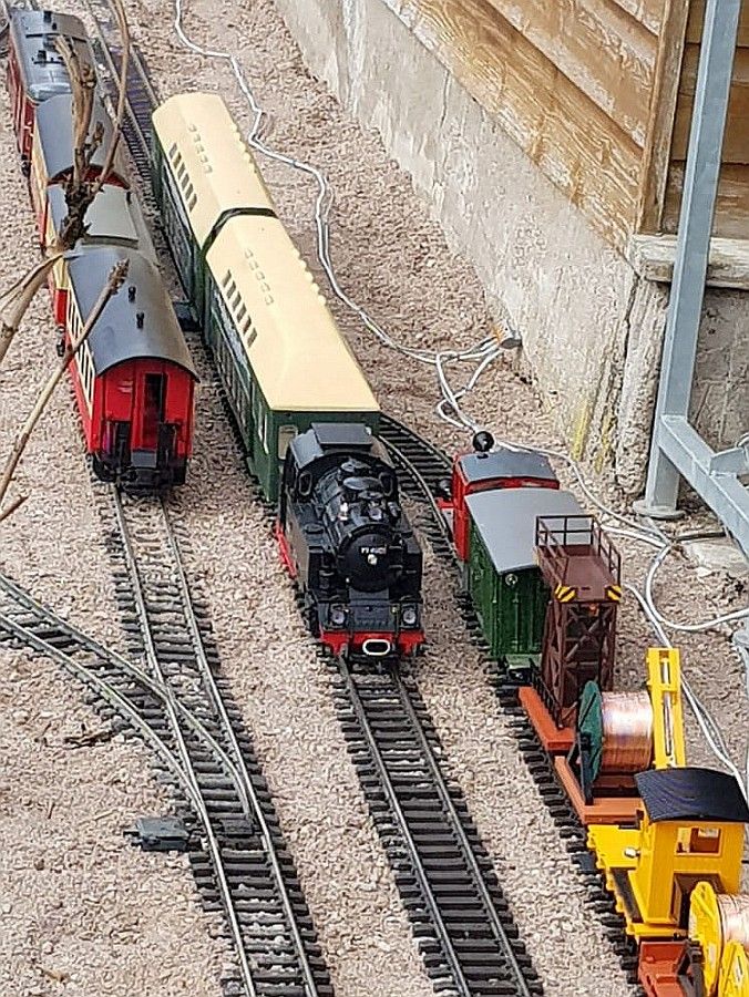 Gartenbahn bei Klenart-Stauden März 2023