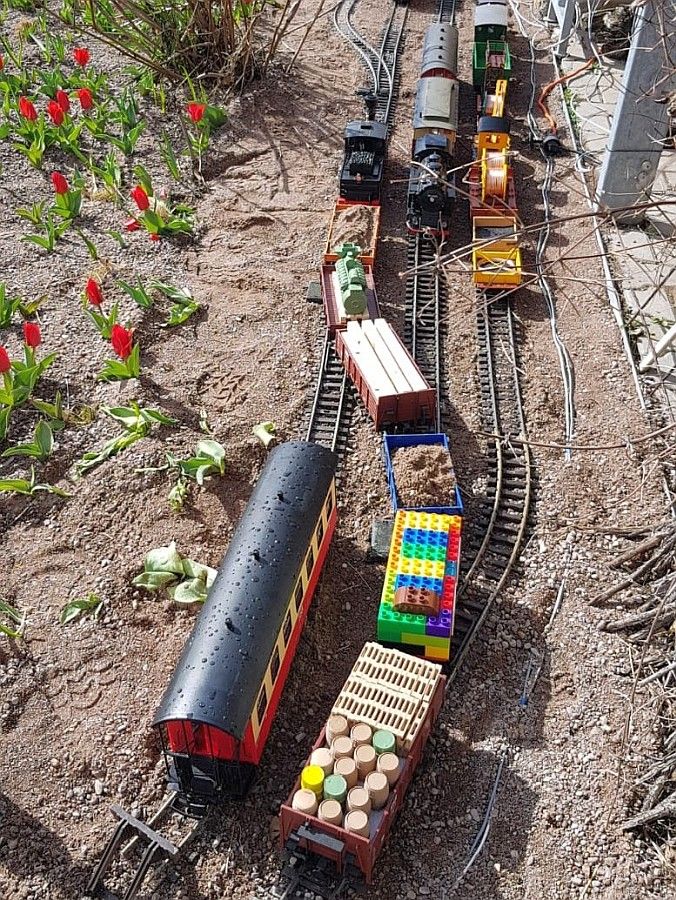 Gartenbahn bei Klenart-Stauden März 2023