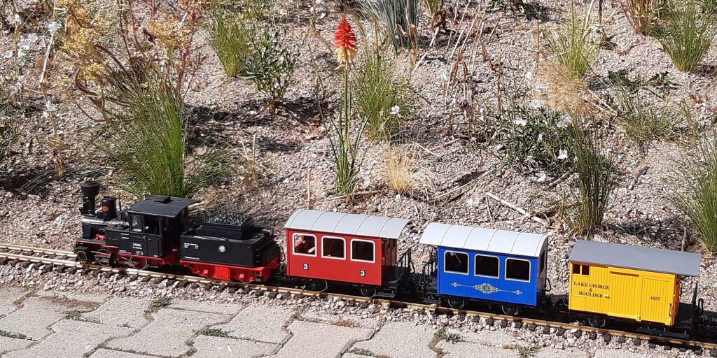 Gartenbahn-Stammtisch auf dem Sommerfest bei Klenart Stauden