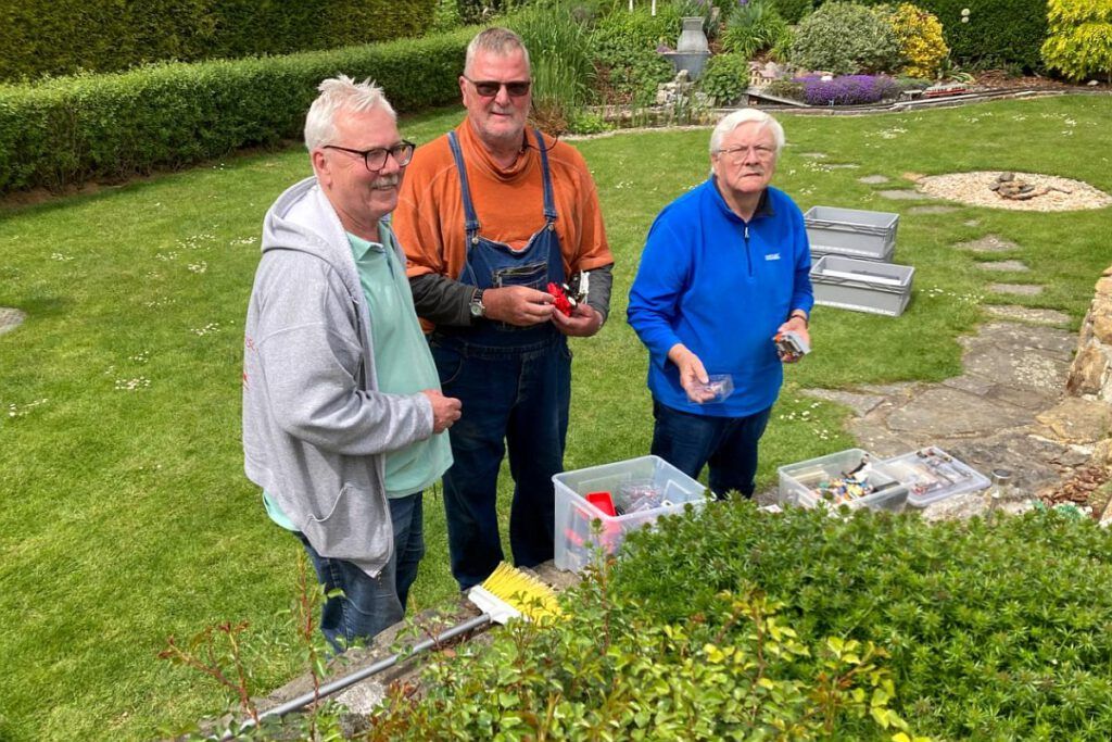 Gartenbahnanlage Matthias Mai 2025